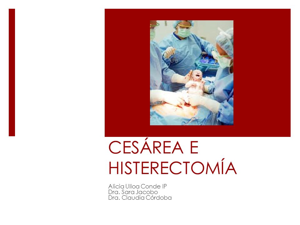Histerectomia cesarea